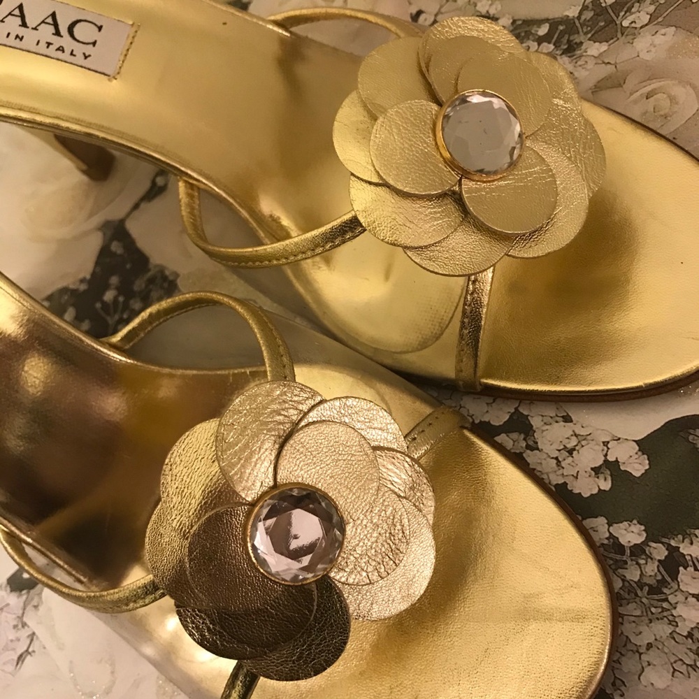 Mizrahi Gold Wedge Mule  -Size 8.5 - Picture 7 of 10